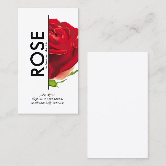 花屋の名刺 名刺 (正面/裏面)