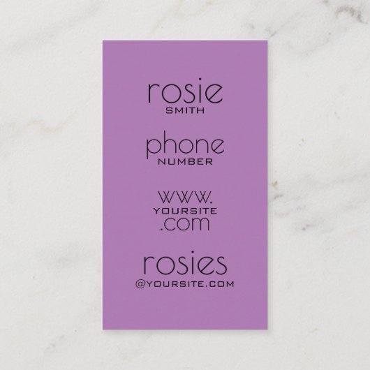 花屋の名刺 名刺 (裏面)