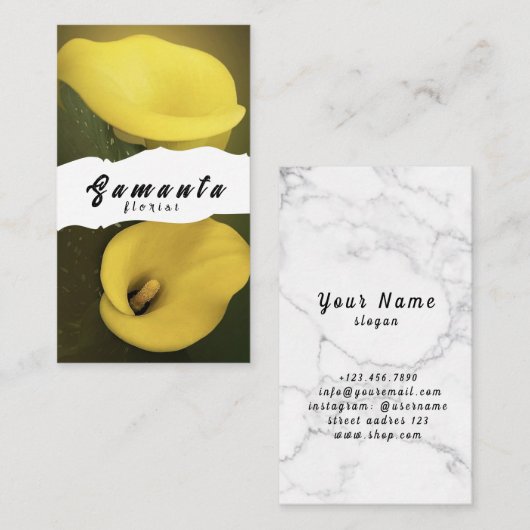 花屋の名刺 名刺 (正面/裏面)