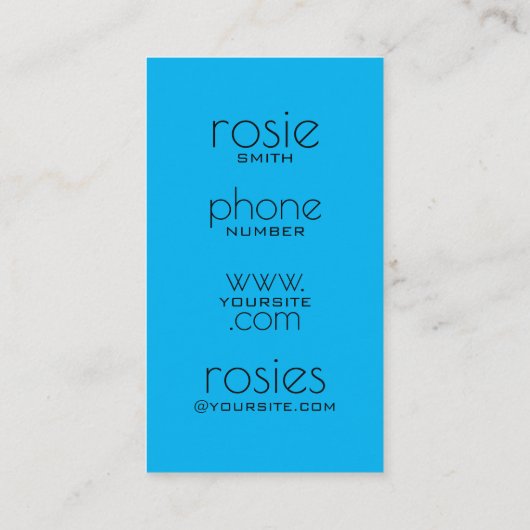 花屋の名刺 名刺 (裏面)