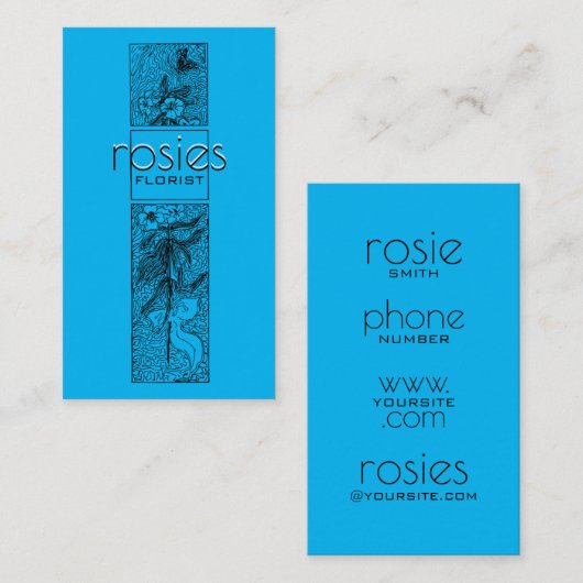 花屋の名刺 名刺 (正面/裏面)