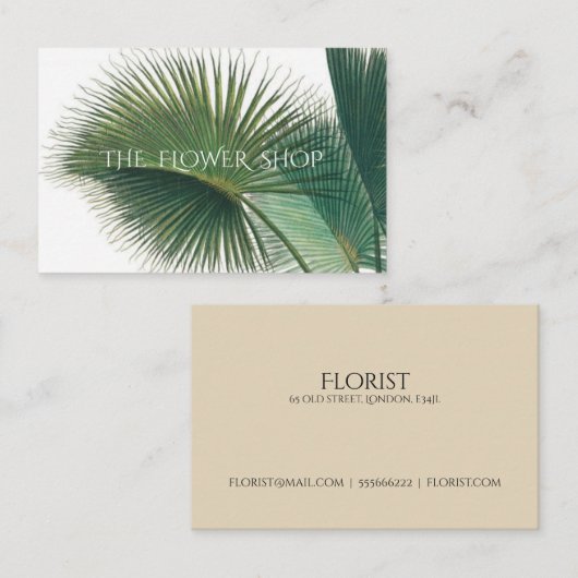 花屋の名刺 名刺 (正面/裏面)