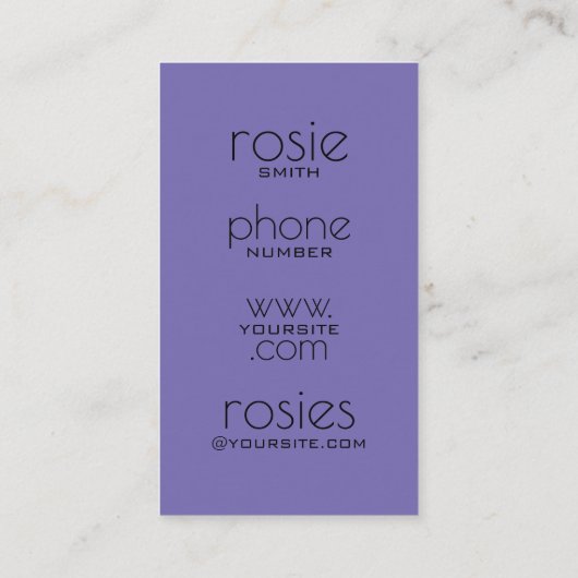 花屋の名刺 名刺 (裏面)