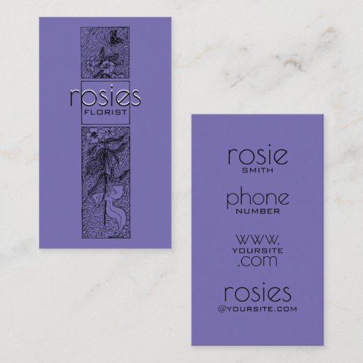 花屋の名刺 名刺 (正面/裏面)