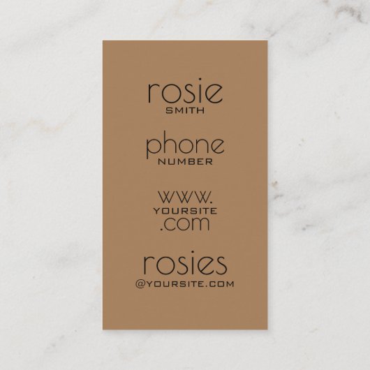 花屋の名刺 名刺 (裏面)