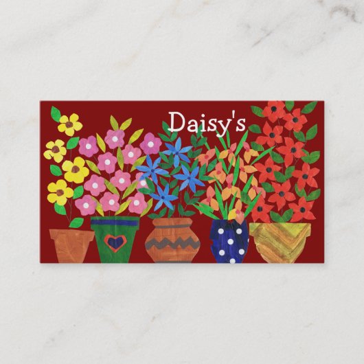 花屋の名刺 – Flower Power 名刺 (正面)