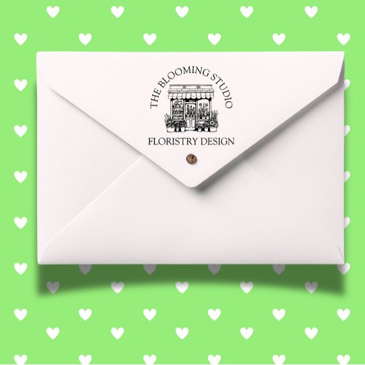 花屋の店舗テーマ ラバースタンプ