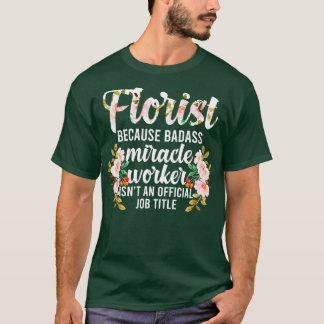 花屋の感謝フラワーアレンジメントフローラデ Tシャツ