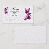 花屋の紫色によっては名刺が開花します 名刺 (正面/裏面)