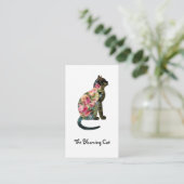 花屋の編集可能名刺 名刺 (スタンド正面)