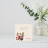 花屋の芍薬 スクエア名刺 (スタンド正面)
