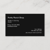 花屋の花の名刺 名刺 (裏面)