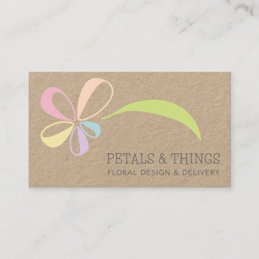 花屋の花束 名刺 (正面)