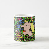 花屋または花売りおもしろい コーヒーマグカップ (中央)