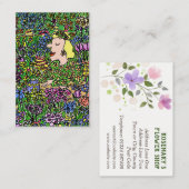 花屋または花売り名刺 名刺 (正面/裏面)