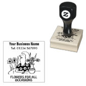 花屋または花屋で花を販売 ラバースタンプ (押印)