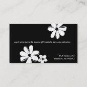 花屋または花屋の名刺 名刺 (裏面)