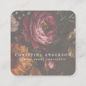花屋エレガント植物花 スクエア名刺 (正面)