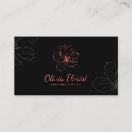 花屋エレガントQRコード 名刺