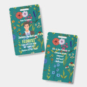 花屋カスタマイズさん従業員IDバッジ バッジ (表裏)