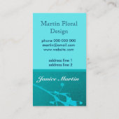 花屋カスタムの名刺アート 名刺 (裏面)