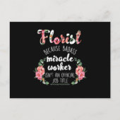 花屋ガーデニングガーデナーフラワーブーケフローリスト ポストカード (正面)