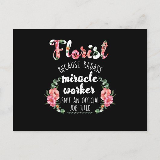 花屋ガーデニングガーデナーフラワーブーケフローリスト ポストカード (正面)