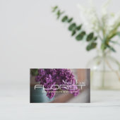 花屋デリバリーフローリスト名刺 名刺 (スタンド正面)