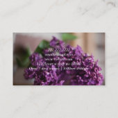 花屋デリバリーフローリスト名刺 名刺 (裏面)