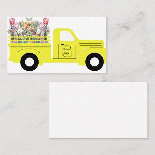 花屋トラック 名刺 (正面/裏面)