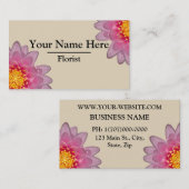 花屋パーソナライズされたの名刺 名刺 (正面/裏面)