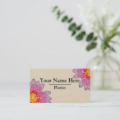 花屋パーソナライズされたの名刺 名刺 (スタンド正面)