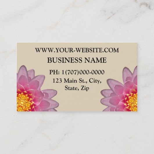 花屋パーソナライズされたの名刺 名刺 (裏面)