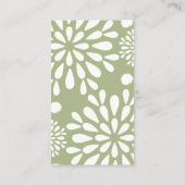 花屋ビジネスのミニマリスト 名刺 (裏面)