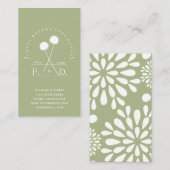 花屋ビジネスのミニマリスト 名刺 (正面/裏面)