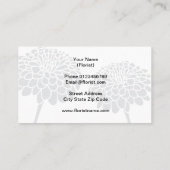 花屋ビジネスカードロゴテンプレート 名刺 (裏面)