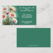 花屋フラワーアレンジメント印象派デイジー 名刺 (正面/裏面)