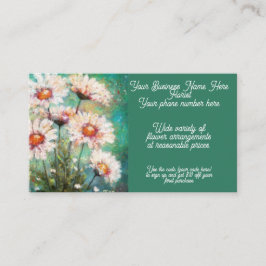 花屋フラワーアレンジメント印象派デイジー 名刺