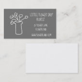 花屋フラワーショップモダンシンプル事業 名刺 (正面/裏面)