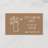 花屋フラワーショップモダンシンプル事業 名刺 (正面)