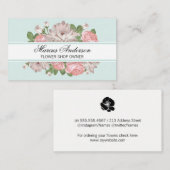 花屋フラワーフレームバナー 名刺 (正面/裏面)