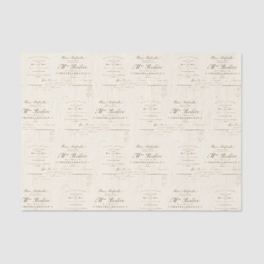 花屋フランスのヴィンテージ広告 薄葉紙 (正面)