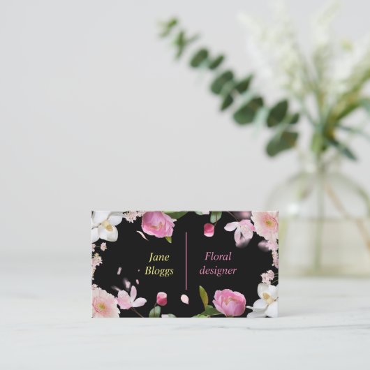 花屋フローラ業 名刺 (スタンド正面)