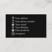 花屋フローラ業 名刺 (裏面)