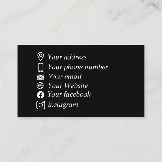 花屋フローラ業 名刺 (裏面)