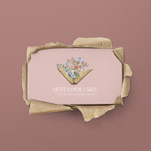 花屋フローリストQRコードビジネスカード 名刺