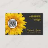 花屋モノグラム書道QRコード 名刺 (裏面)