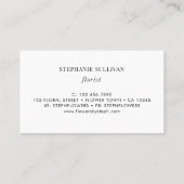 花屋ワイルドフラワー 名刺 (裏面)