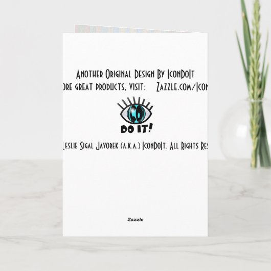 花屋店の窓のイースターのウサギプランター シーズンカード (裏面)