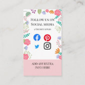 花屋花ウェディングプランナーイベントオーガナイザー 名刺 (裏面)